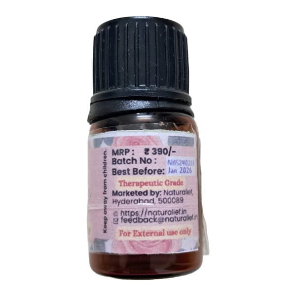 Rose Essential Oil Side 10ml