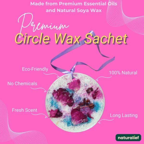 Natural Circle Wax Sachet |Air Freshener| Seven Scented
