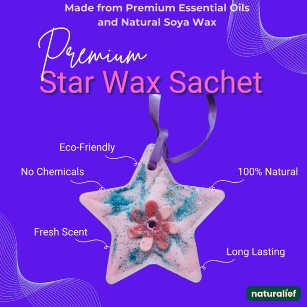 Natural Star Wax Sachet |Air Freshener| Seven Scented