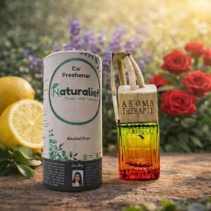 Natural Premium Car Freshener - Where Nature Meets Luxury|based on aromatherapy| Hanging pod| Essential oil based| Long lasting Natural Fragrance| Wooden diffuser| Alcohol free (Drift bloom)