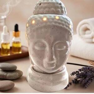 Ceramic Electric Buddha Style Essential Oil Diffuser | Perfect for Home Décor & Relaxation | Air Freshener for Home, Bedroom, Yoga & Office | Fragrance for Valentine's Day
